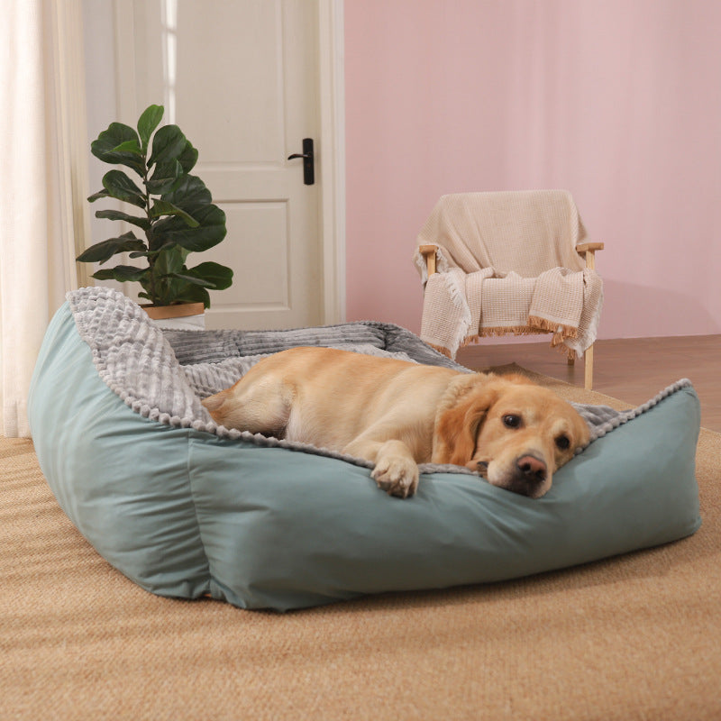 Rectangular Dog Cat Sofa Bed Removable Cover