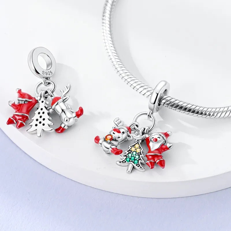 925 Sterling Silver Christmas Halloween Theme Charms - Batch 44
